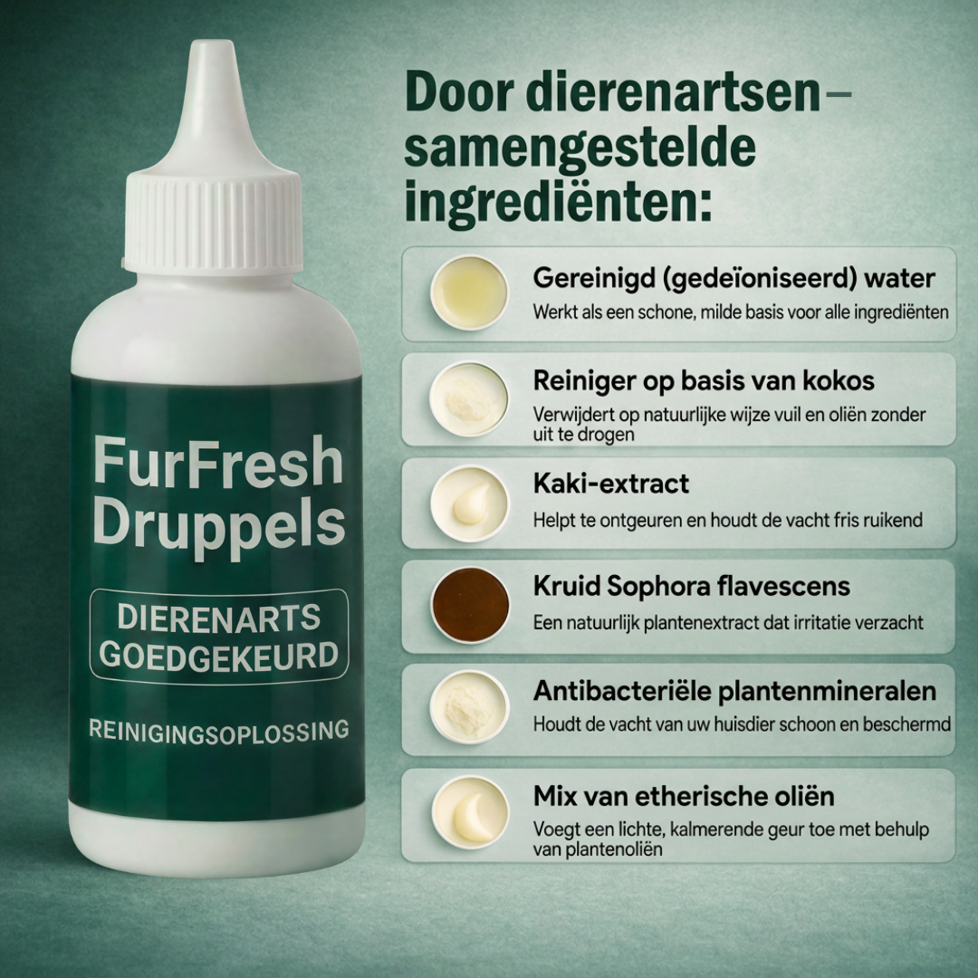 Nurvo FurFresh Borstel + Vacht-Verfrissende Druppels
